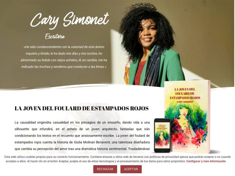 Cary Simonet – Escritora