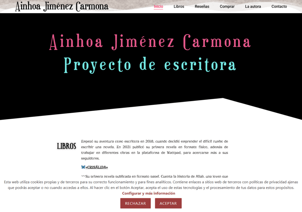 Ainhoa Jiménez Carmona – Escritora