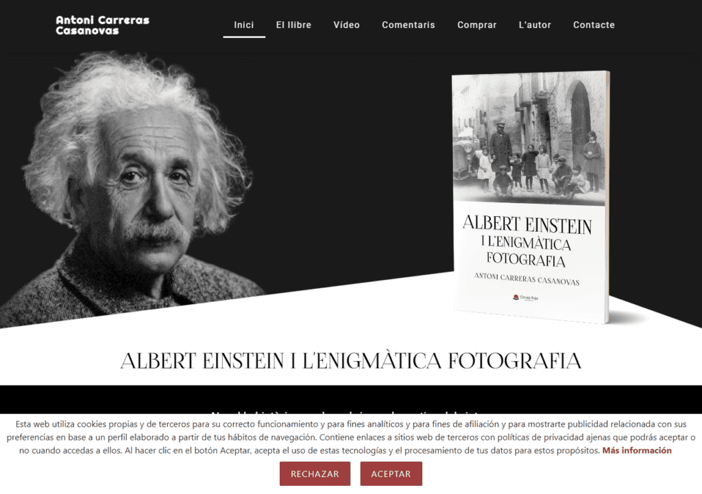 Albert Einstein i l'enigmàtica fotografia – Antoni Carreras Casanovas