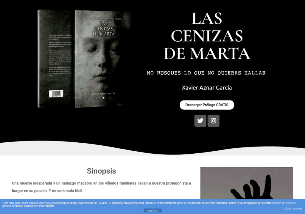 Las cenizas de Marta – Una novela de Xavier Aznar García